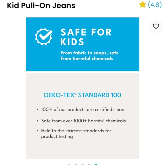 NWT Carter’s Dark Blue Denim Jeans - Picture 6 of 6